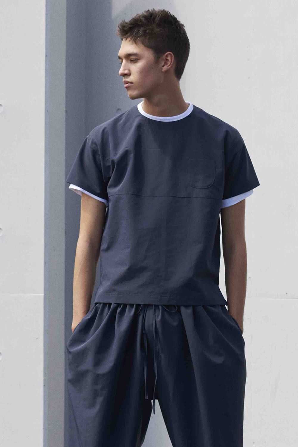 【ラスト1点】Ventilating Taffeta T-Type Shirt/ベンチレーティングタフタT-Typeシャツ(NAVY)