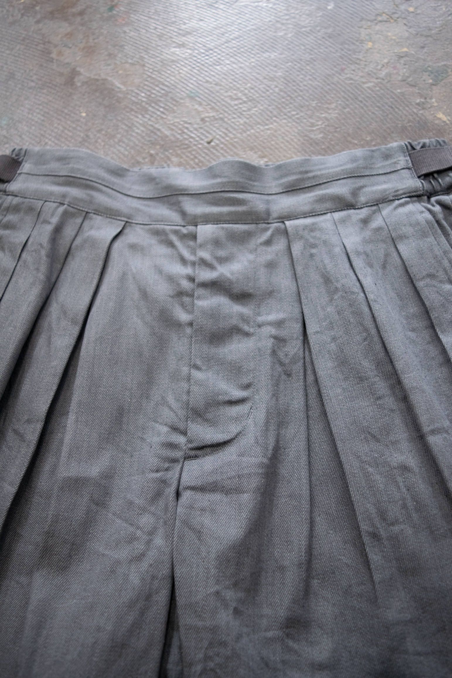 【ラスト1点】【20SS】Hakama Denim Pants/ハカマデニムパンツ(GRAY)