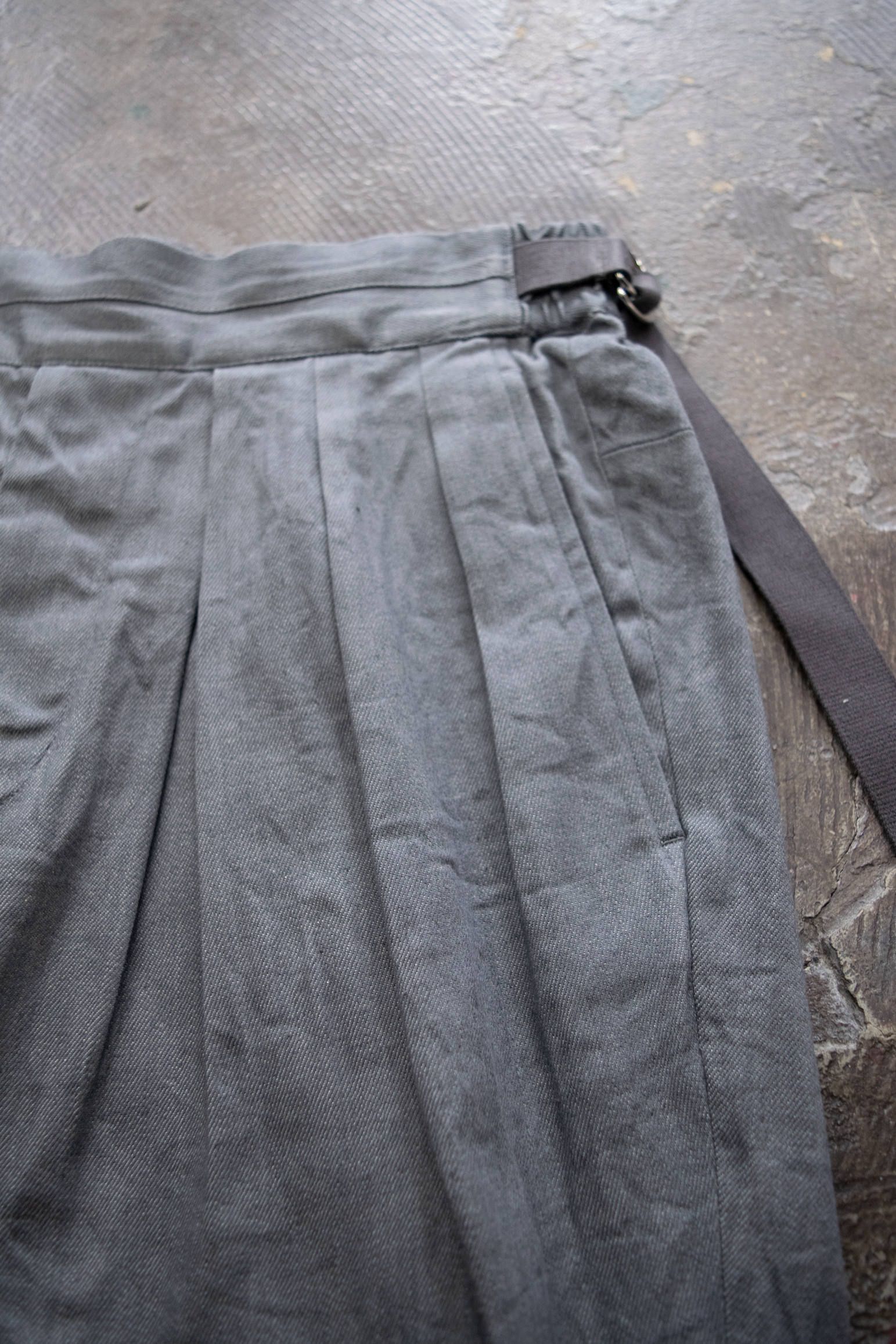 【ラスト1点】【20SS】Hakama Denim Pants/ハカマデニムパンツ(GRAY)