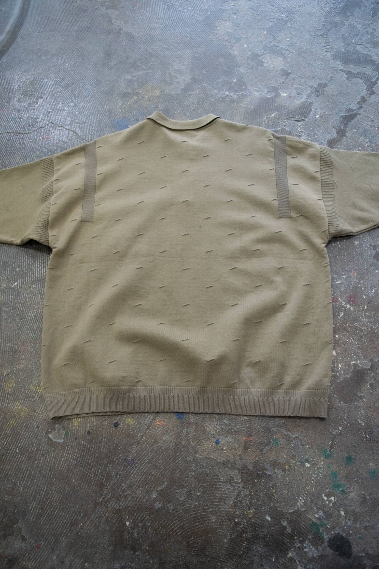 YASHIKI - 【ラスト1点】【20SS】Kumpu Knit Polo(KHAKI BEIGE) | Salty