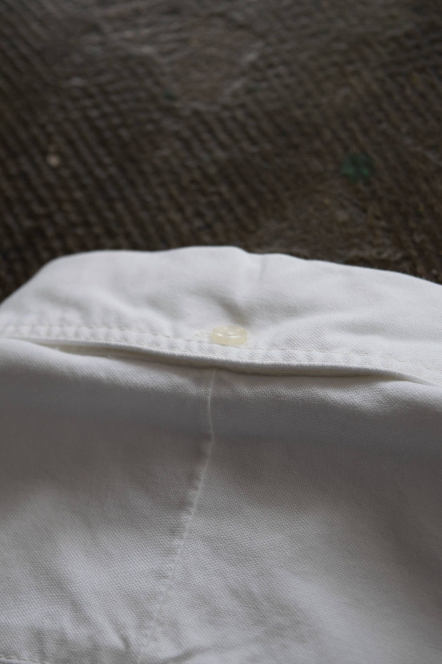 【ラスト1点】スビンコットンオックスフォードボタンダウンシャツ(WHITE)
