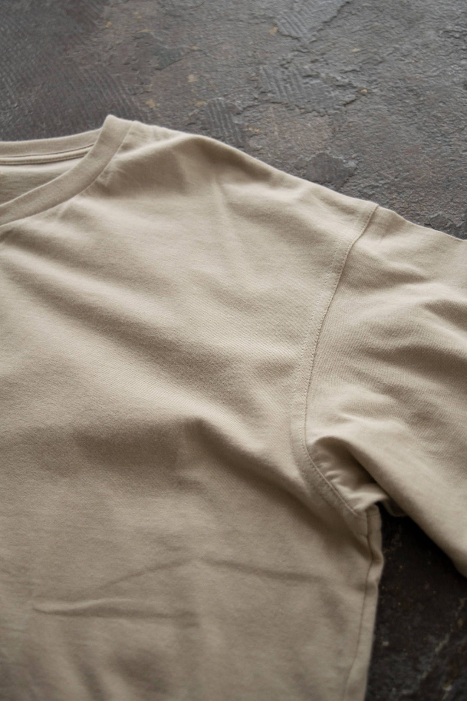 【ラスト1点】Slit Neck Long/スリットネックロング(LT.BEIGE)