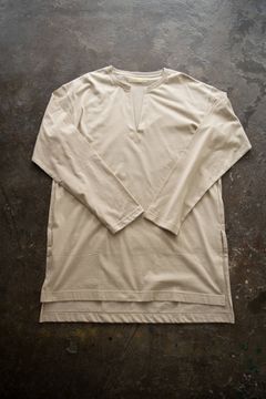 【ラスト1点】Slit Neck Long/スリットネックロング(LT.BEIGE)