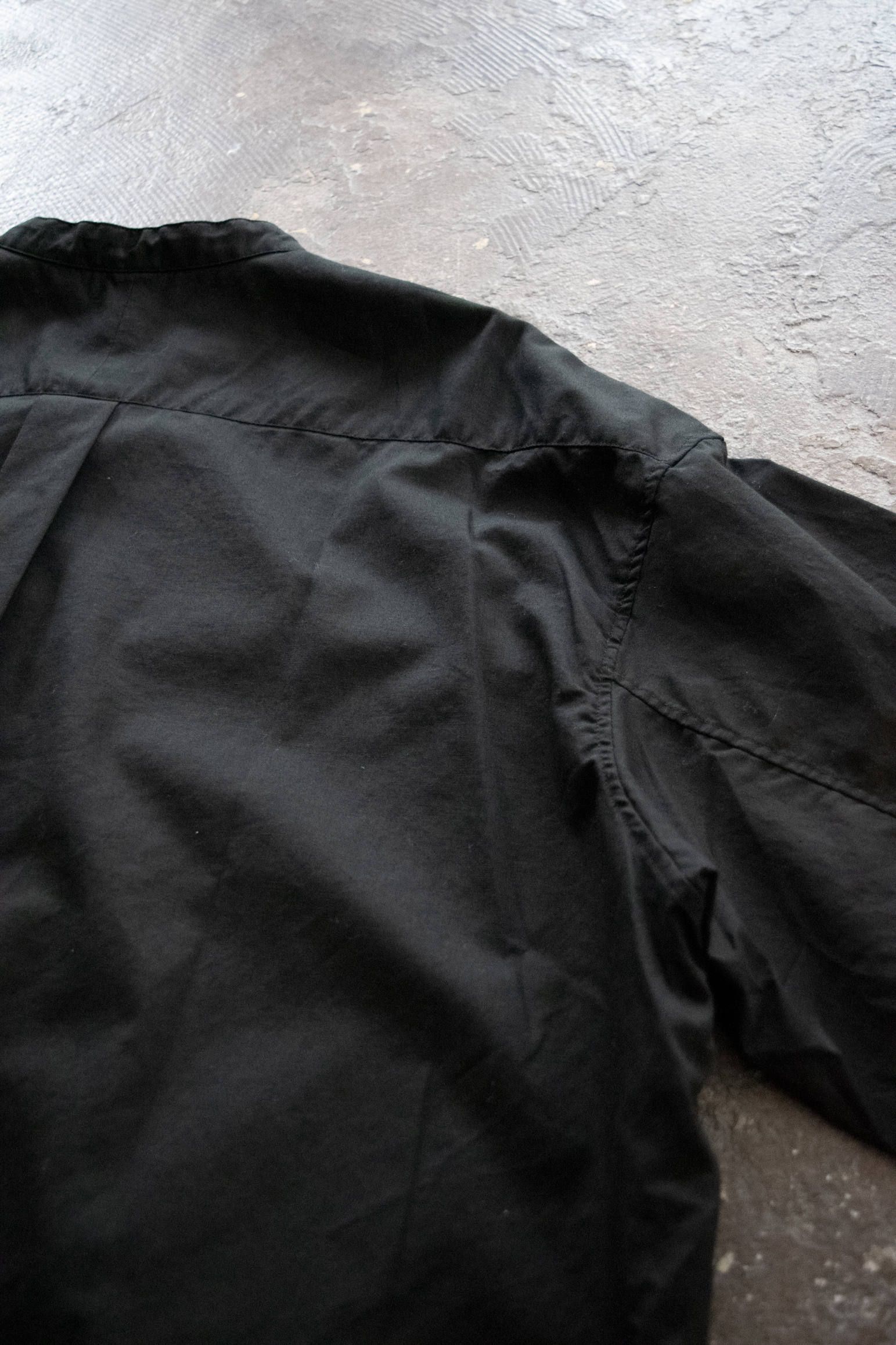 【ラスト1点】Open Neck Tunic/オープンネックチュニック(BLACK)