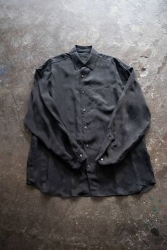 【ラスト1点】【20SS】Cupra Over Shirt/キュプラオーバーサイズシャツ(BLACK)