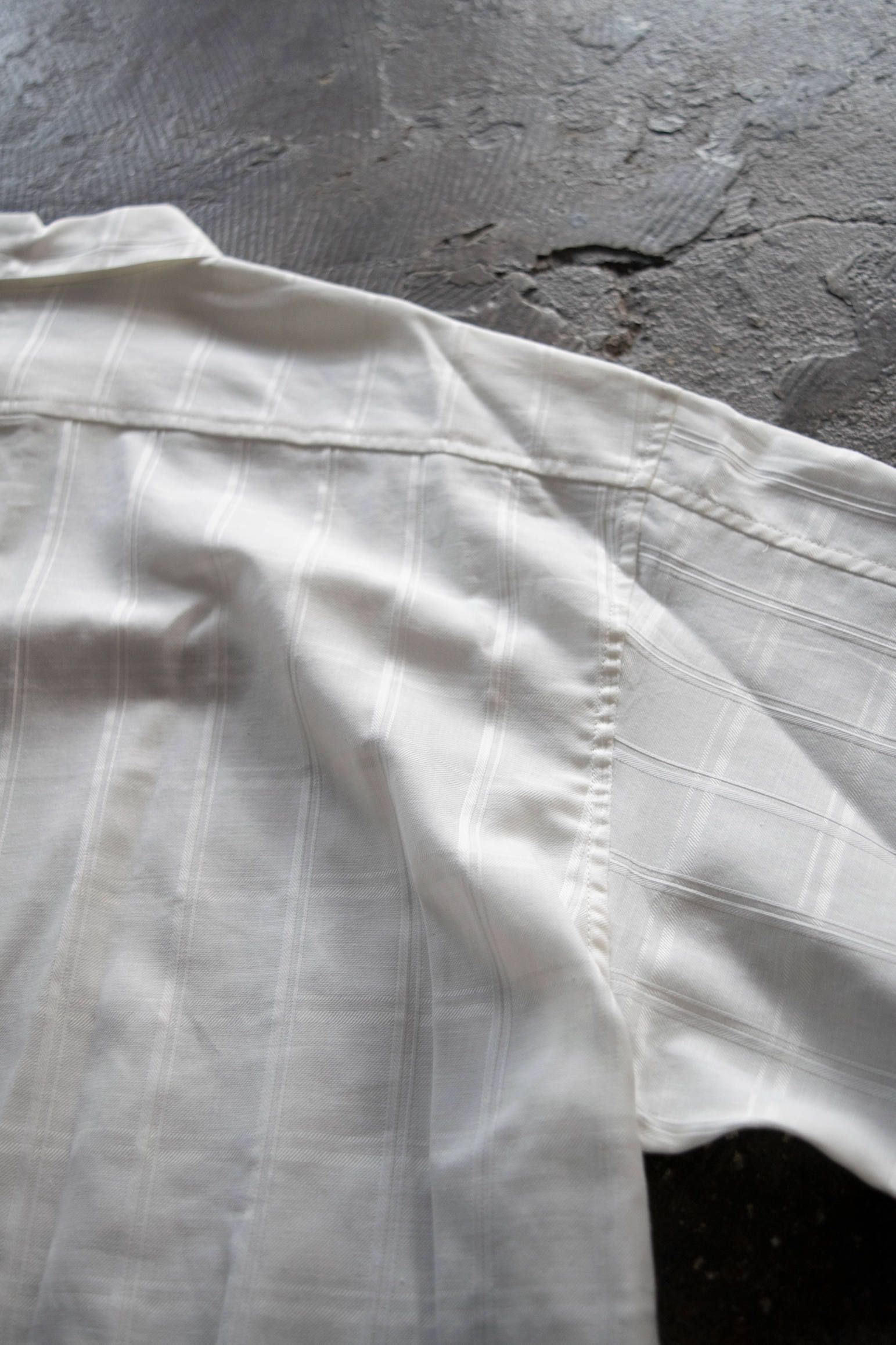 【ラスト1点】Shadow Check Over Shirt/シャドウチェックオーバーサイズシャツ(WHITE)