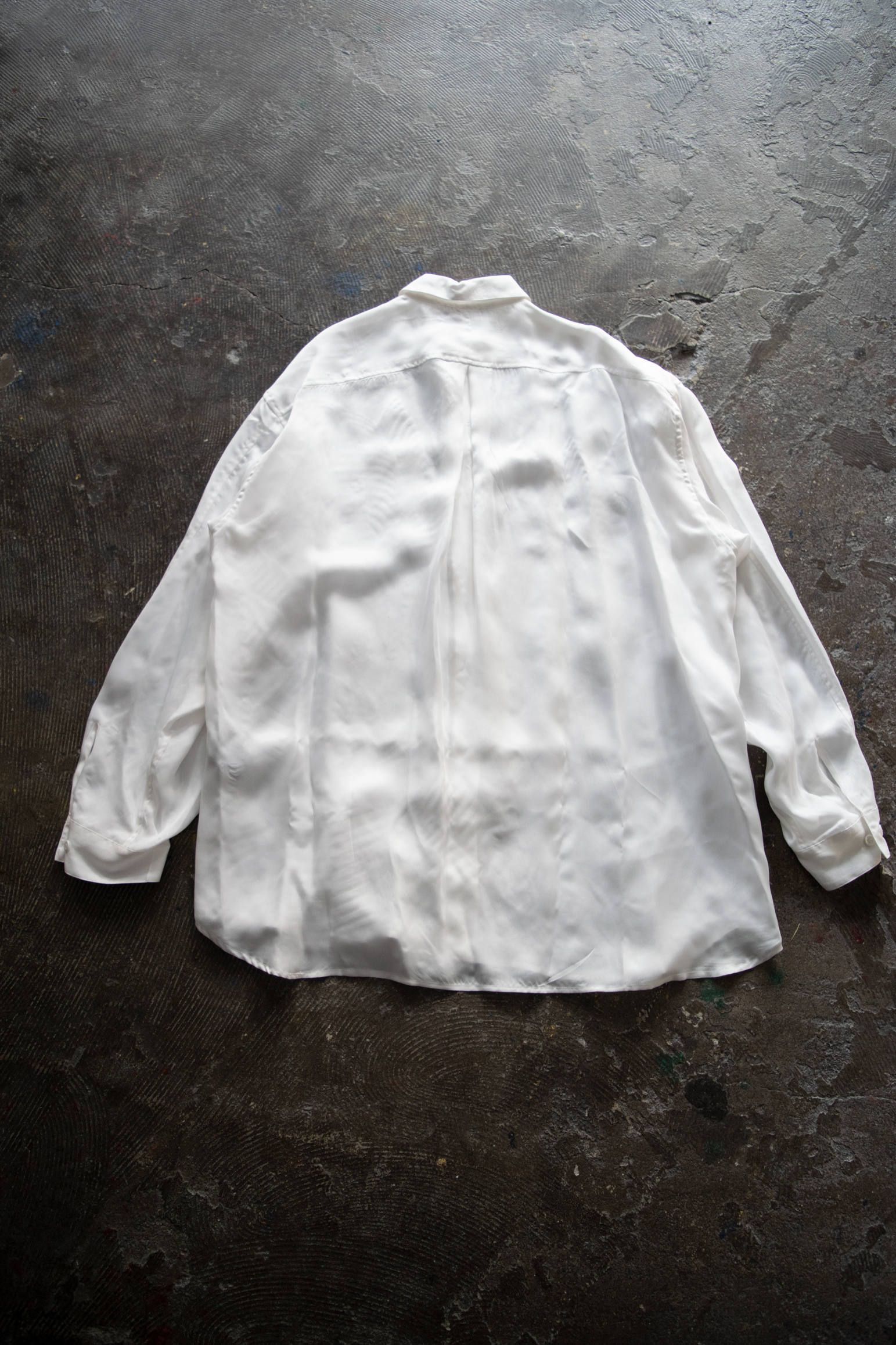 【ラスト1点】【20SS】Cupra Over Shirt/キュプラオーバーサイズシャツ(WHITE)