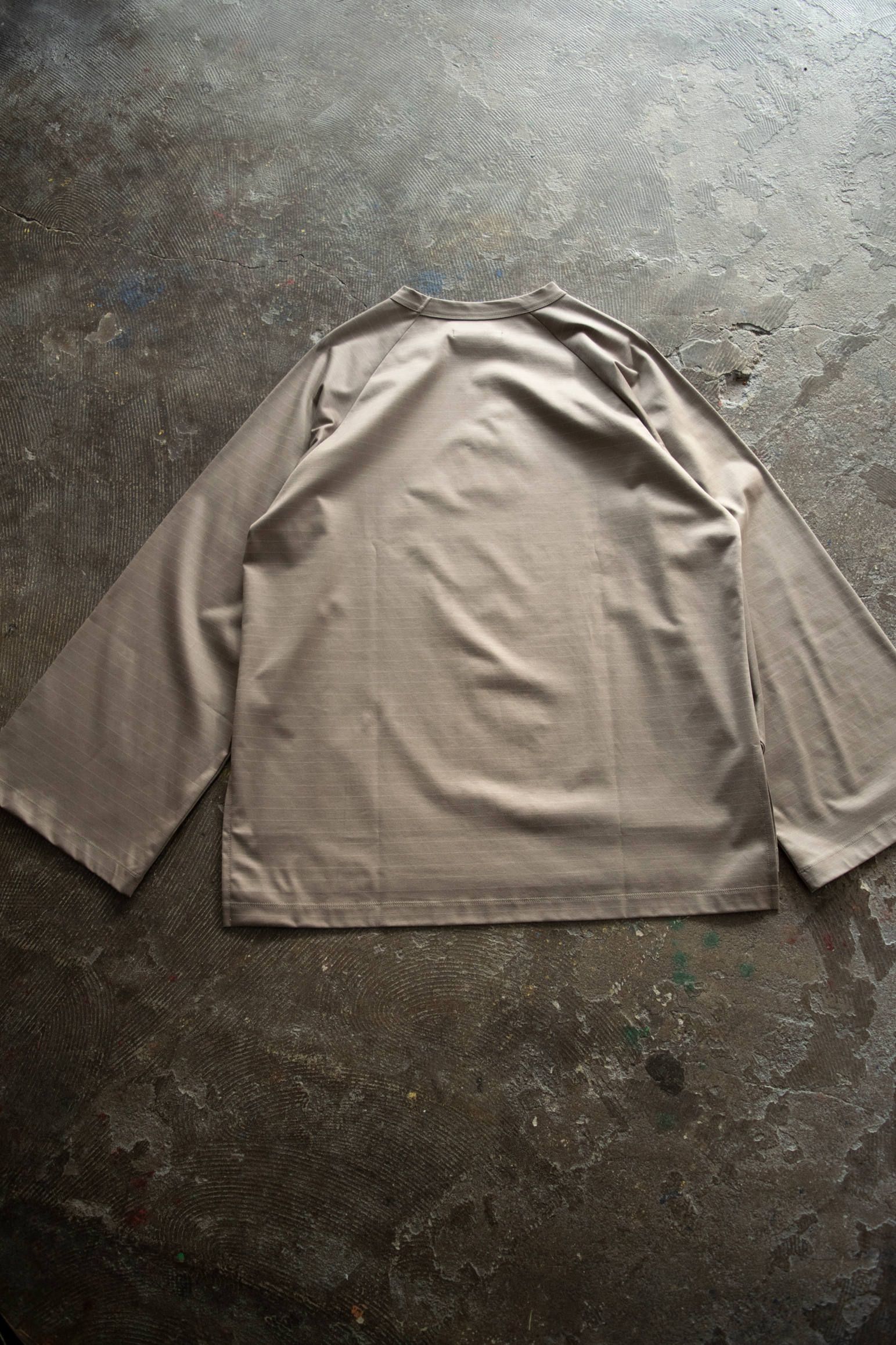 【ラスト1点】Big Border Long Sleeve Tee(BEIGE)