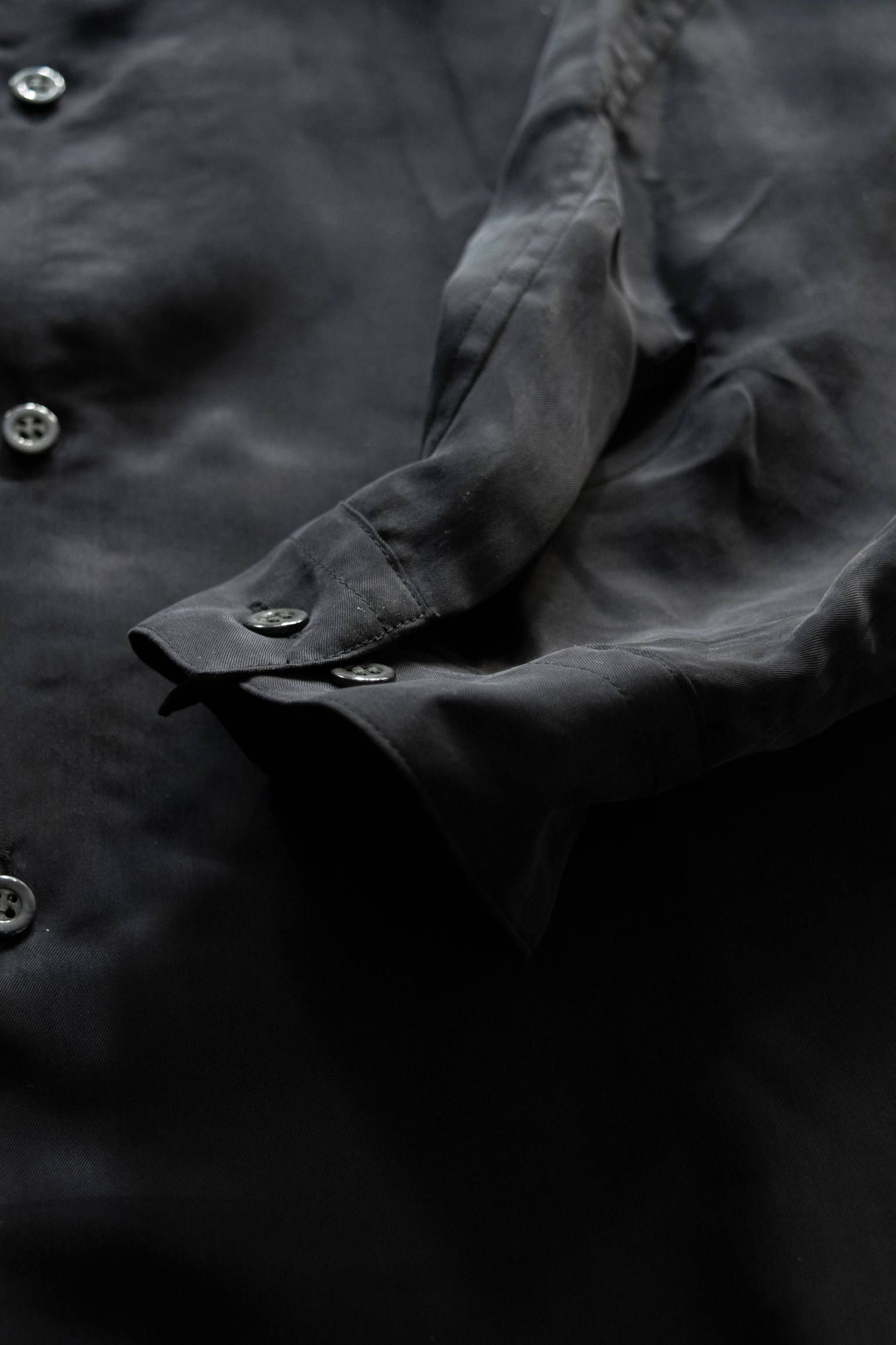 【ラスト1点】【20SS】Cupra Over Shirt/キュプラオーバーサイズシャツ(BLACK)