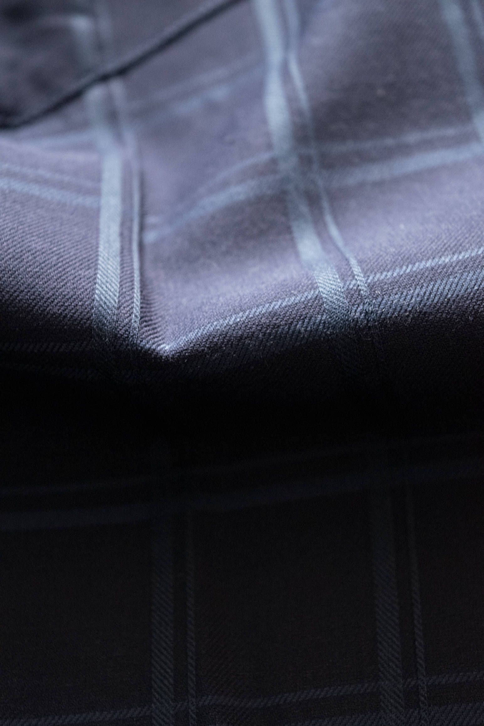 【ラスト1点】【20SS】Shadow Check Over Shirt/シャドウチェックオーバーサイズシャツ(NAVY)