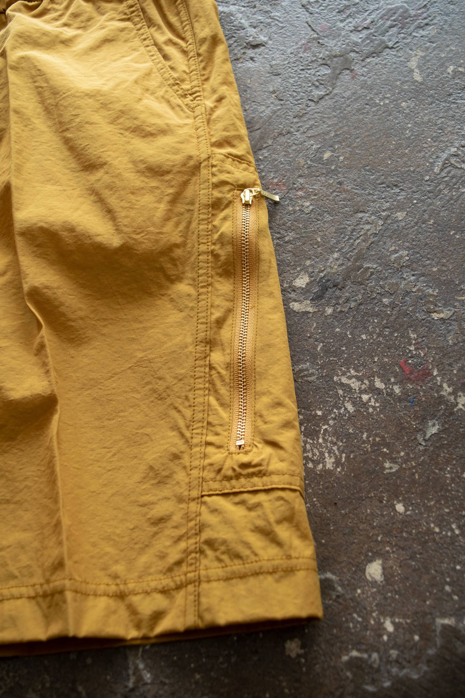 【ラスト1点】Zip Pocket Shorts/ジップポケットショーツ(MUSTARD)