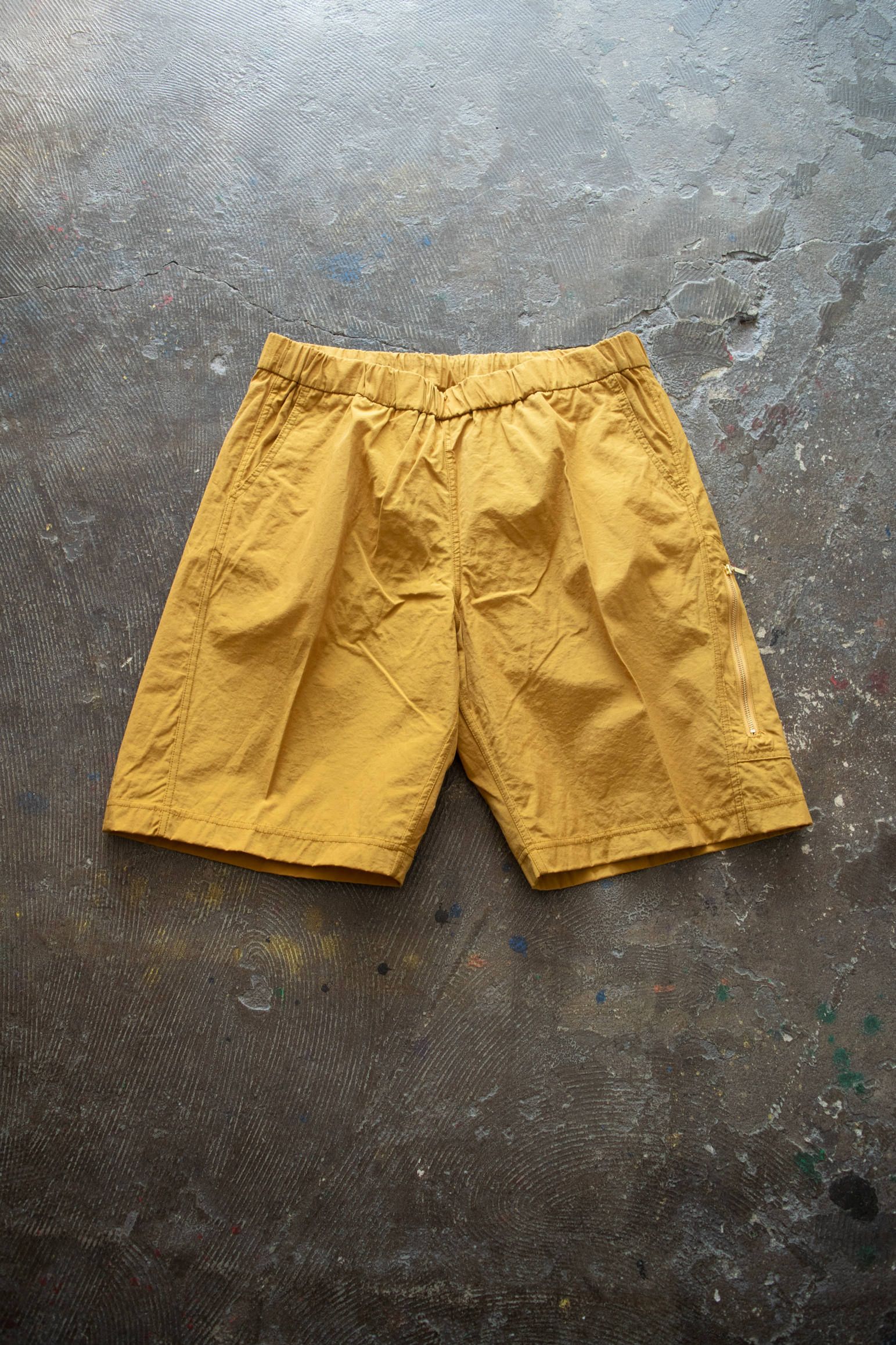 【ラスト1点】Zip Pocket Shorts/ジップポケットショーツ(MUSTARD)