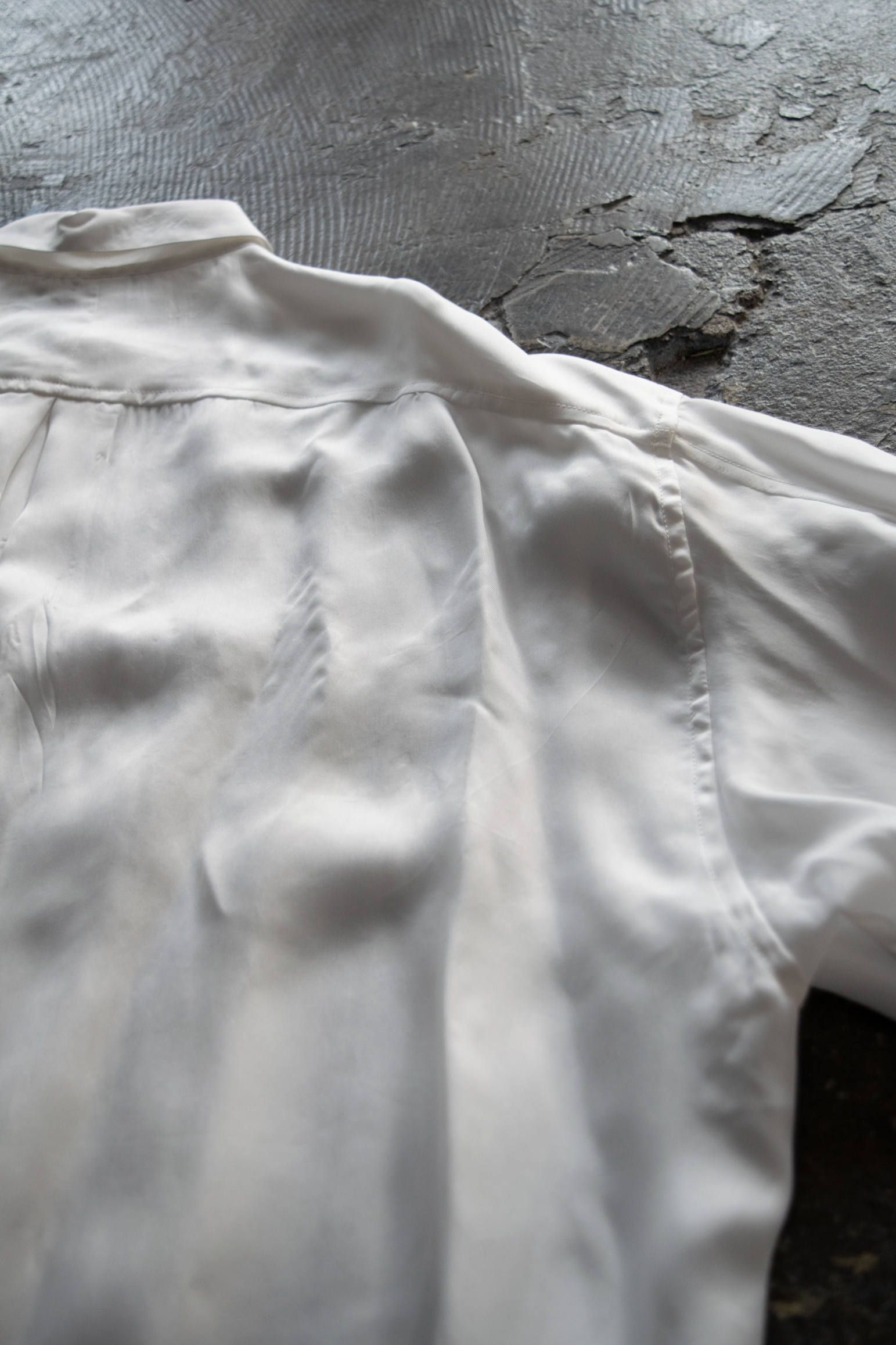 【ラスト1点】【20SS】Cupra Over Shirt/キュプラオーバーサイズシャツ(WHITE)