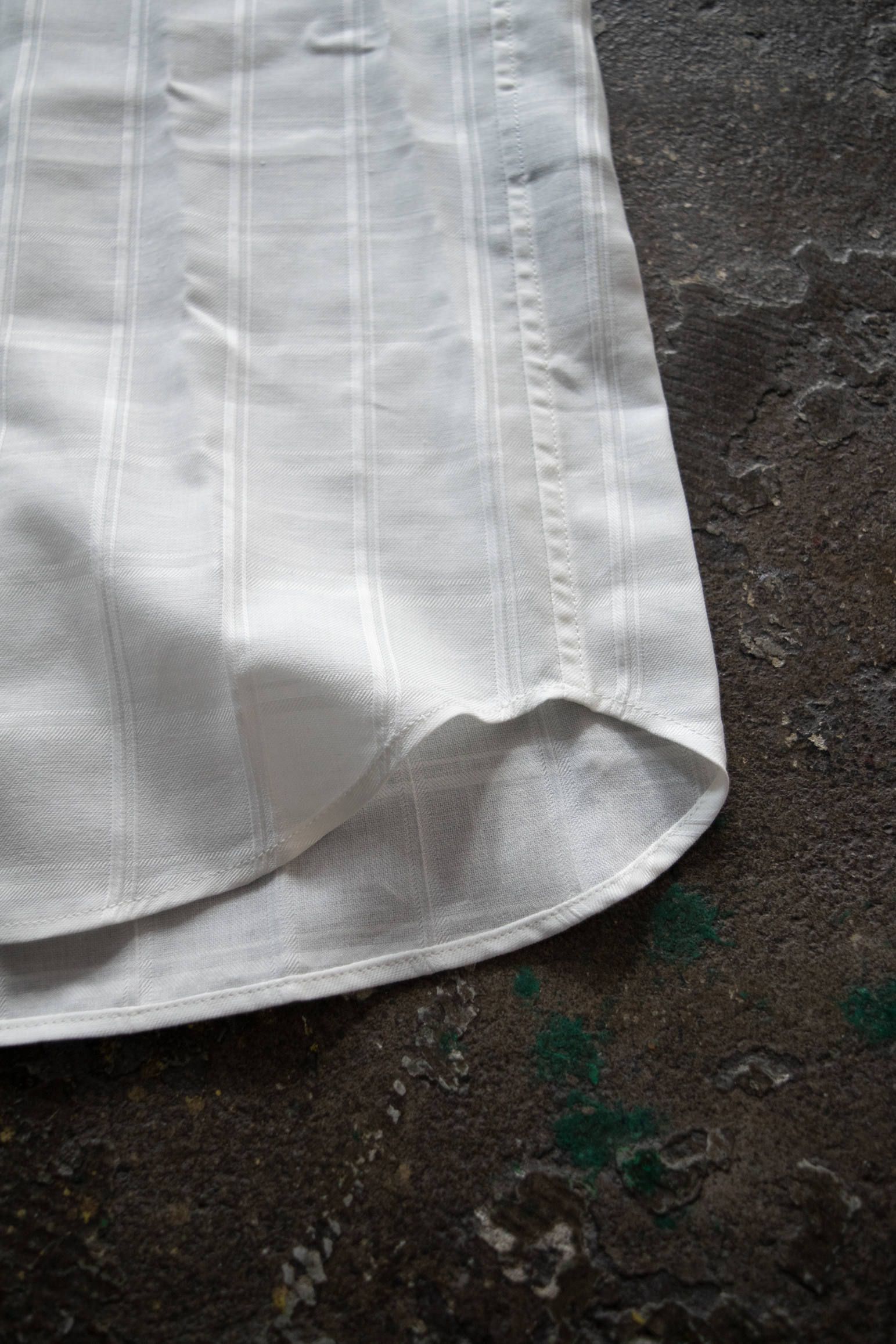 【ラスト1点】Shadow Check Over Shirt/シャドウチェックオーバーサイズシャツ(WHITE)