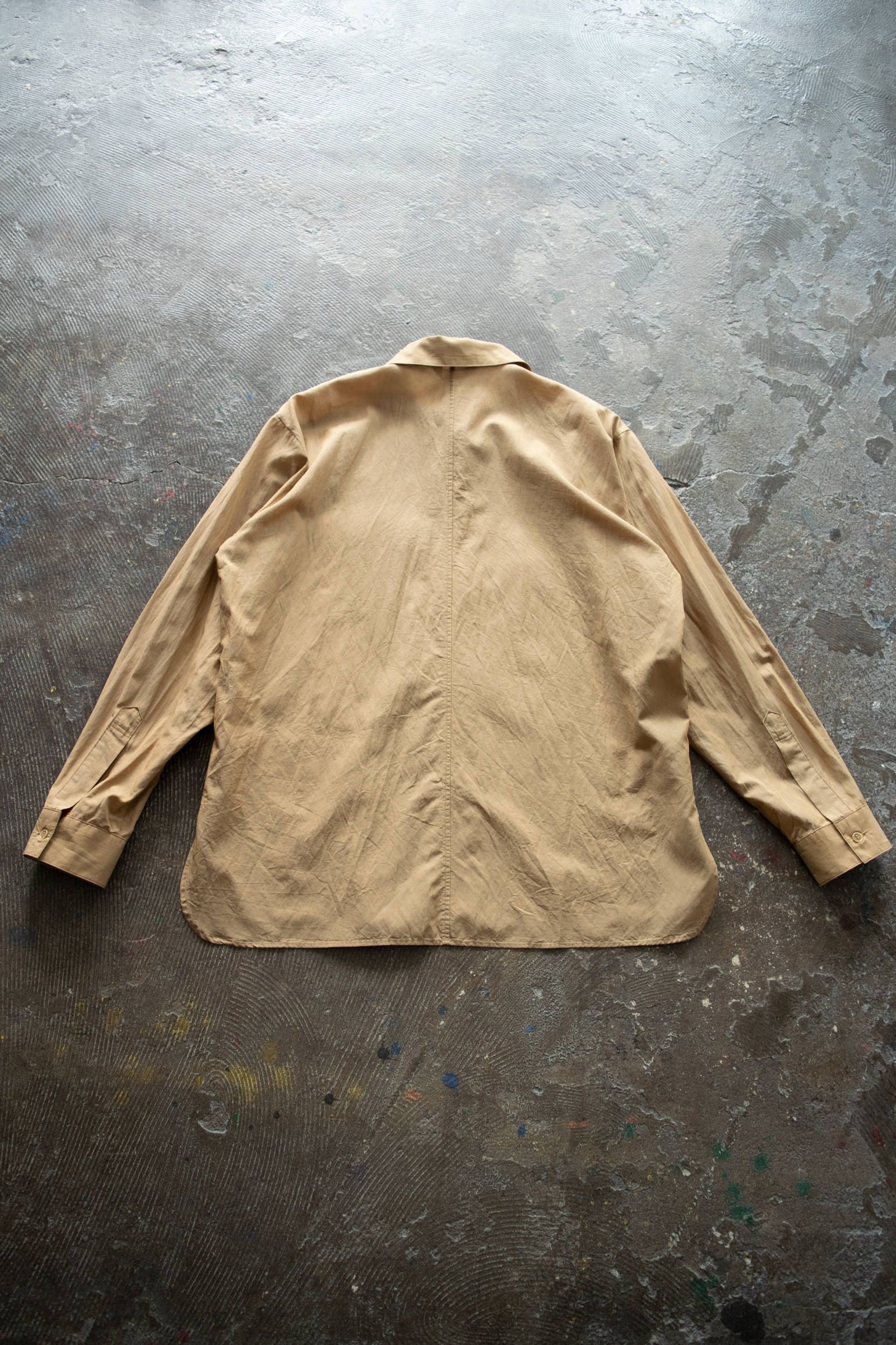 【ラスト1点】コットンキュプラシャツ(BEIGE)