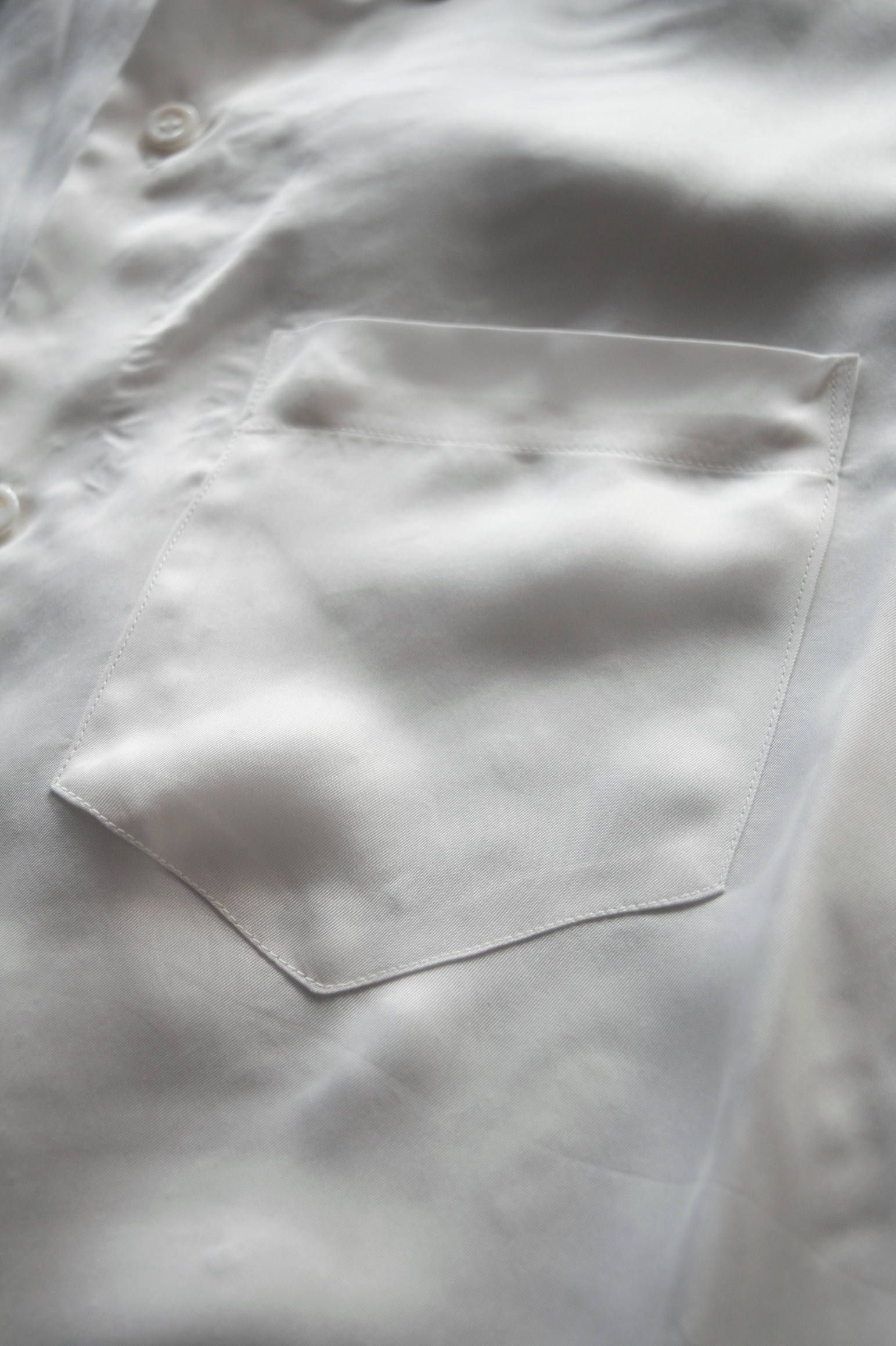 【ラスト1点】【20SS】Cupra Over Shirt/キュプラオーバーサイズシャツ(WHITE)