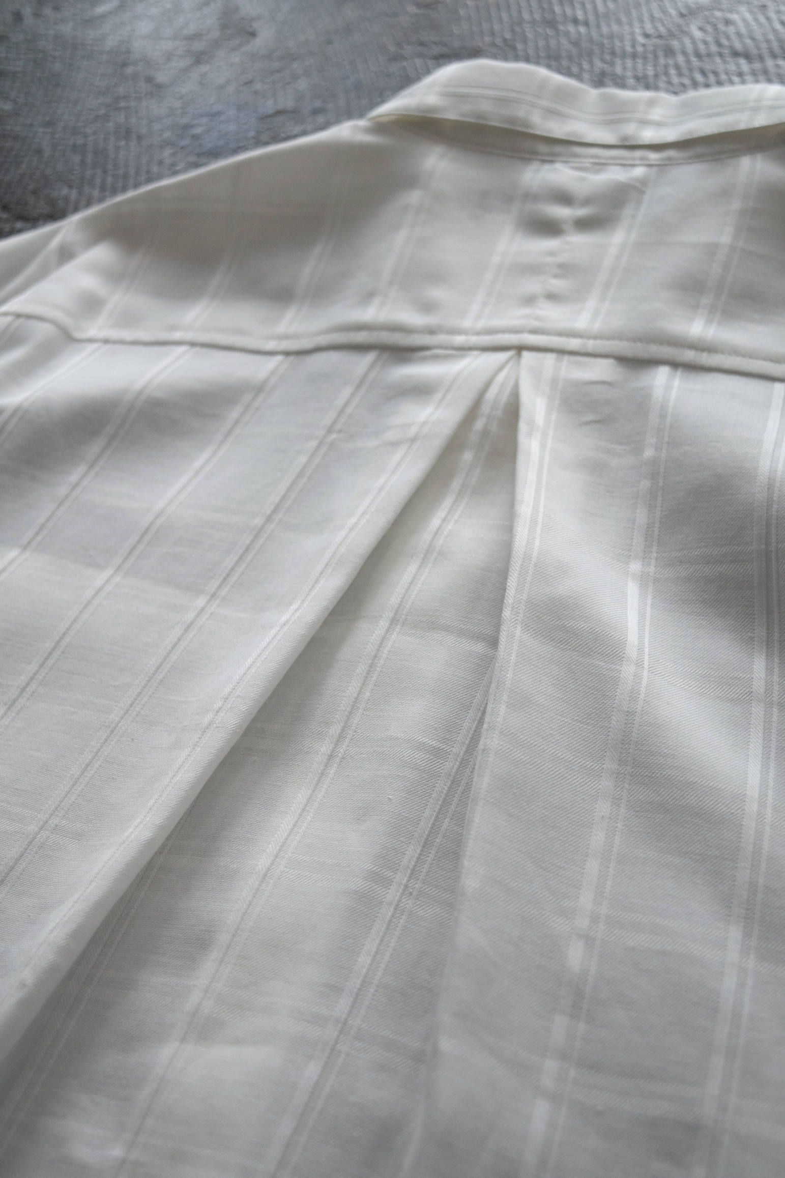【ラスト1点】【20SS】Shadow Check Crop Shirt/シャドウチェッククロップシャツ(WHITE)