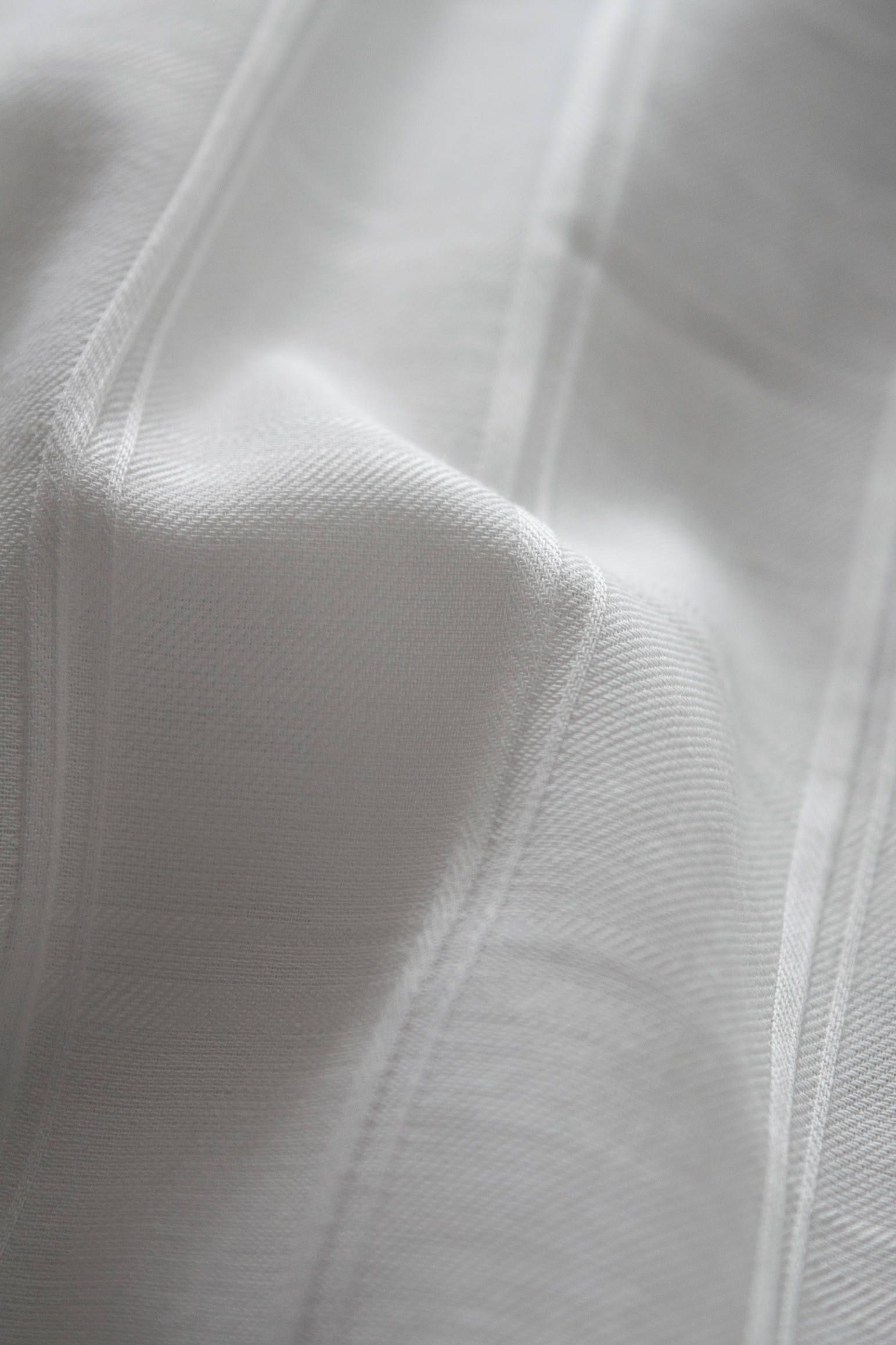 【ラスト1点】【20SS】Shadow Check Crop Shirt/シャドウチェッククロップシャツ(WHITE)