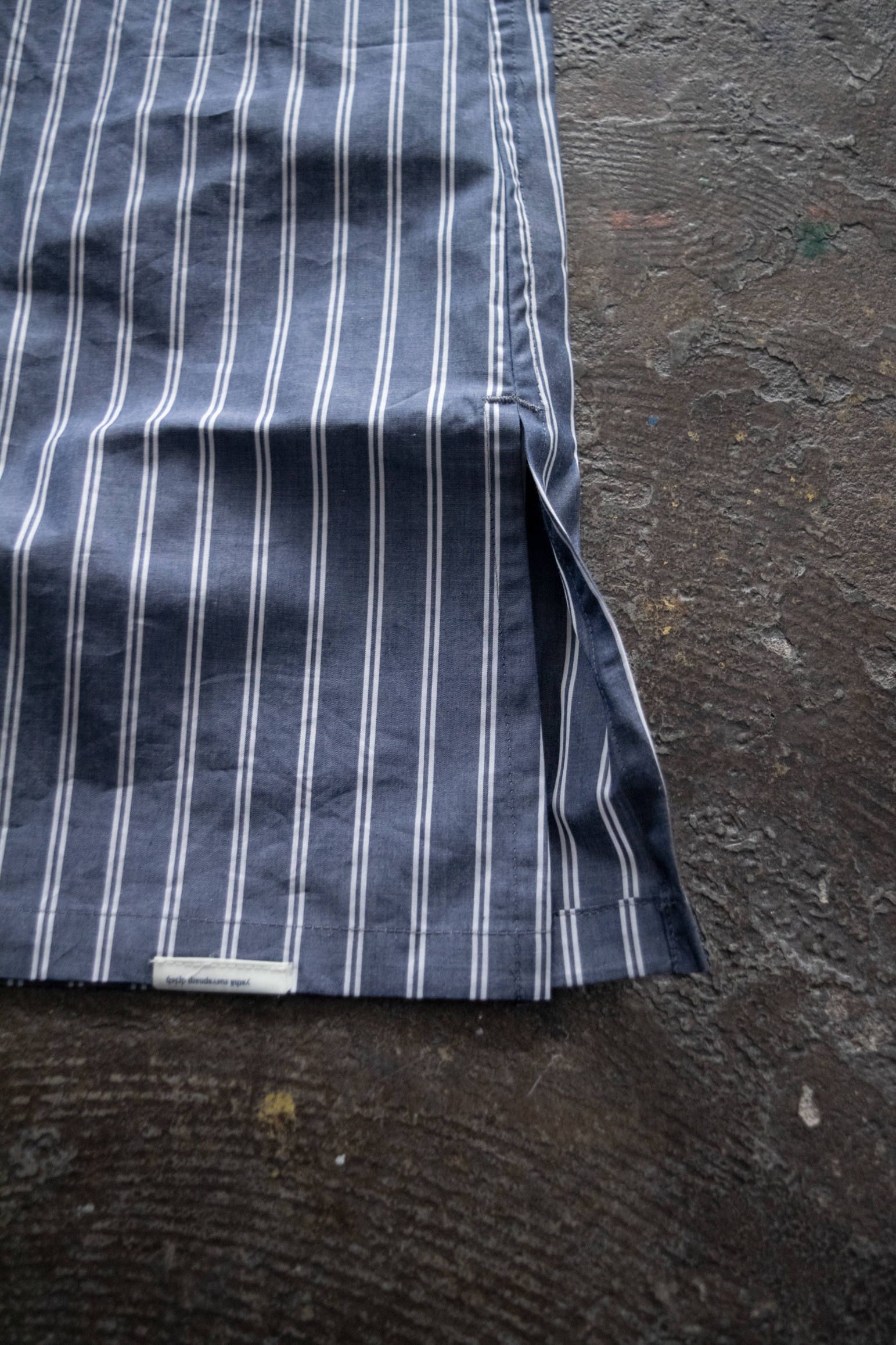 【ラスト1点】"nancy"op pajama(NAVY W STRIPE)【ワンピース】