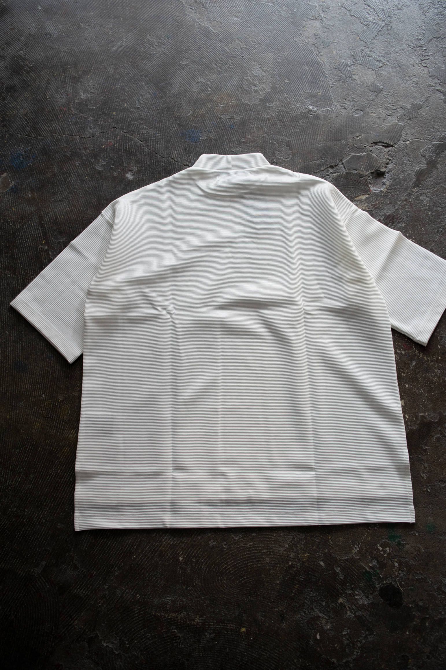 【ラスト1点】【20SS】Ripple Mock Neck/リップルモックネックカットソー(WHITE)