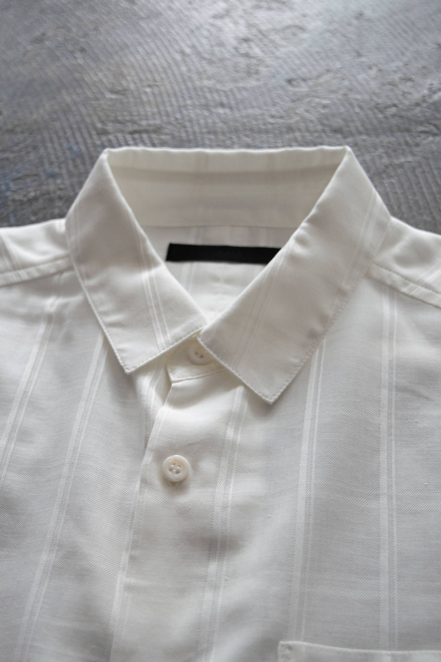 【ラスト1点】【20SS】Shadow Check Crop Shirt/シャドウチェッククロップシャツ(WHITE)