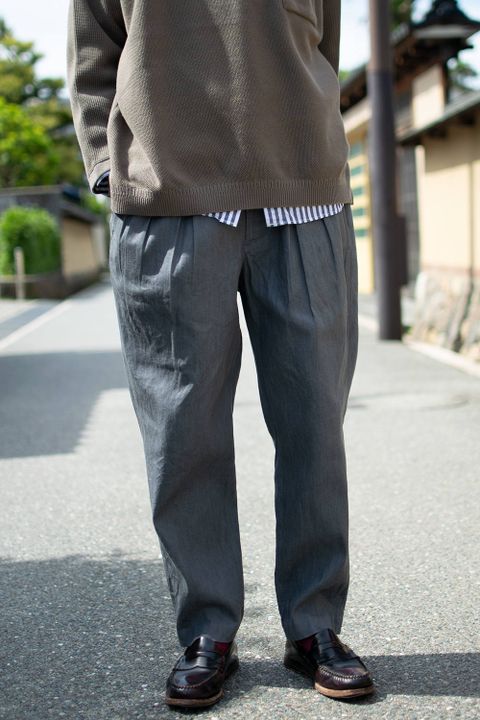 【ラスト1点】【20SS】Hakama Denim Pants/ハカマデニムパンツ(GRAY)