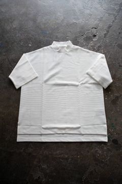 【ラスト1点】【20SS】Ripple Mock Neck/リップルモックネックカットソー(WHITE)
