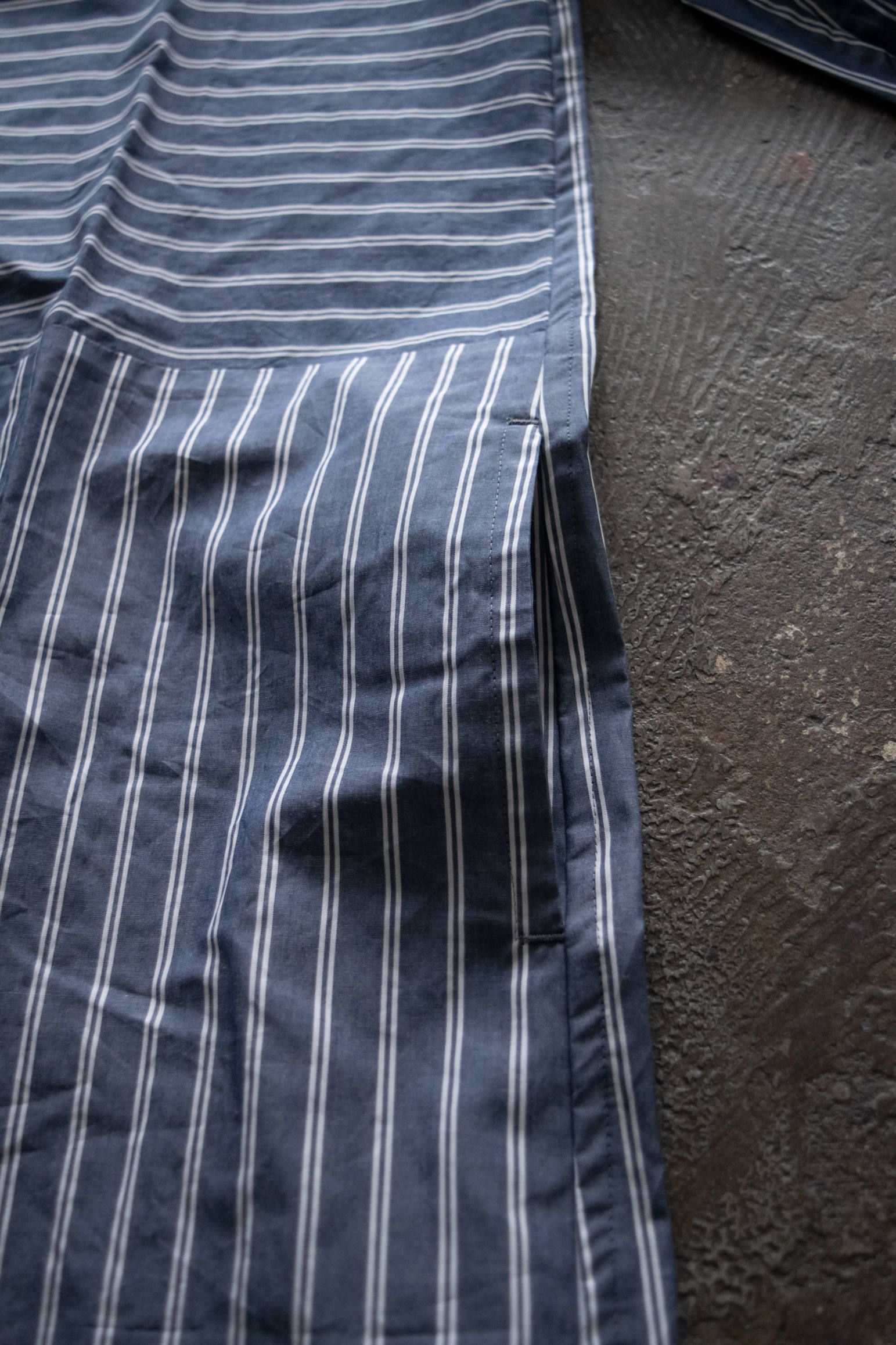 【ラスト1点】"nancy"op pajama(NAVY W STRIPE)【ワンピース】