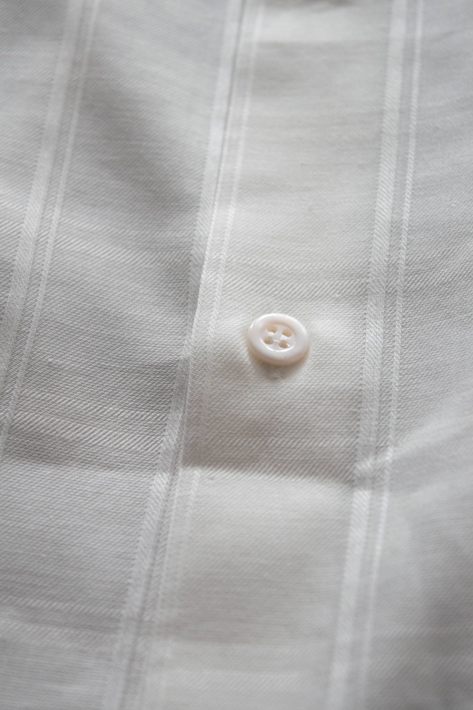 【ラスト1点】【20SS】Shadow Check Crop Shirt/シャドウチェッククロップシャツ(WHITE)