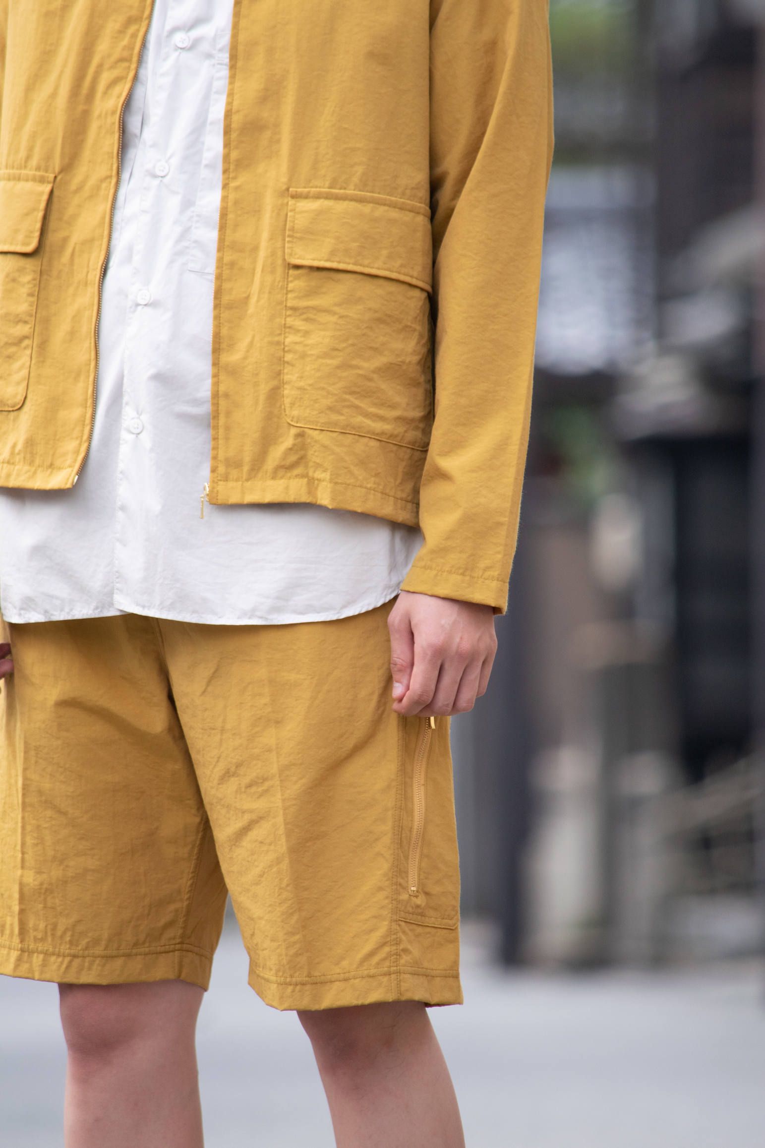 【ラスト1点】Zip Pocket Shorts/ジップポケットショーツ(MUSTARD)