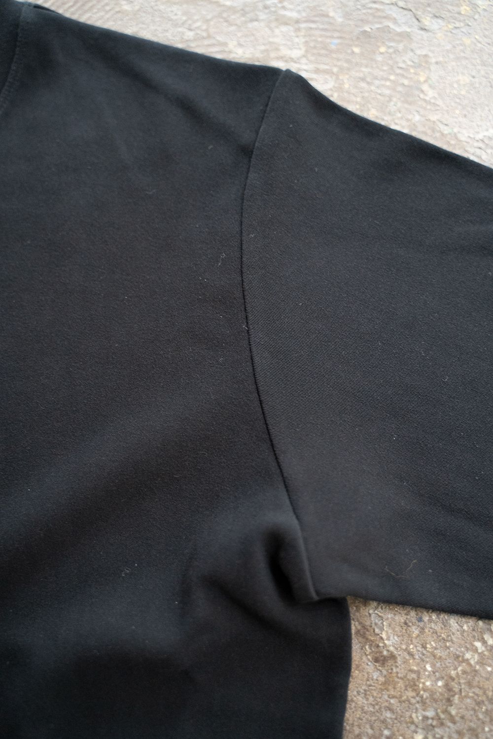【ラスト1点】強撚コットンスムースロンTee(BLACK)