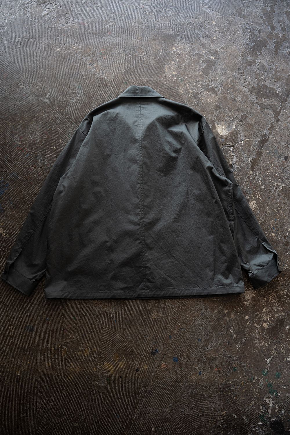 【26SS】コットンツイルシャツジャケット(BLUE CHARCOAL)