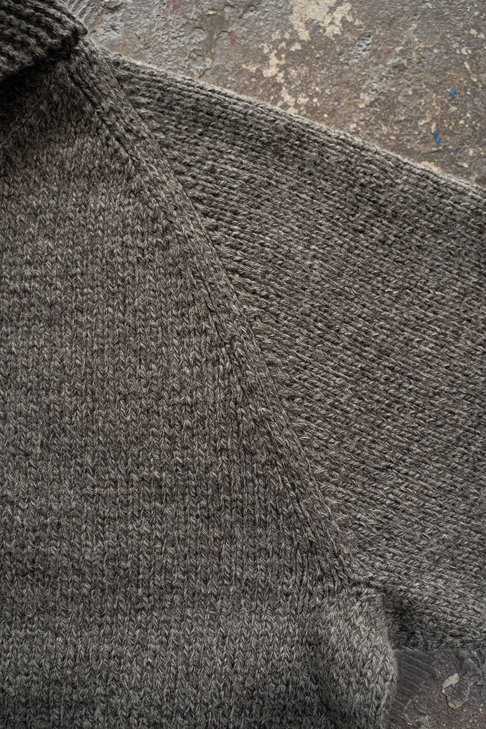 【Sサイズ】Cotton/Papar/Wool HAND KNITTING cowichan sweater(KURE)