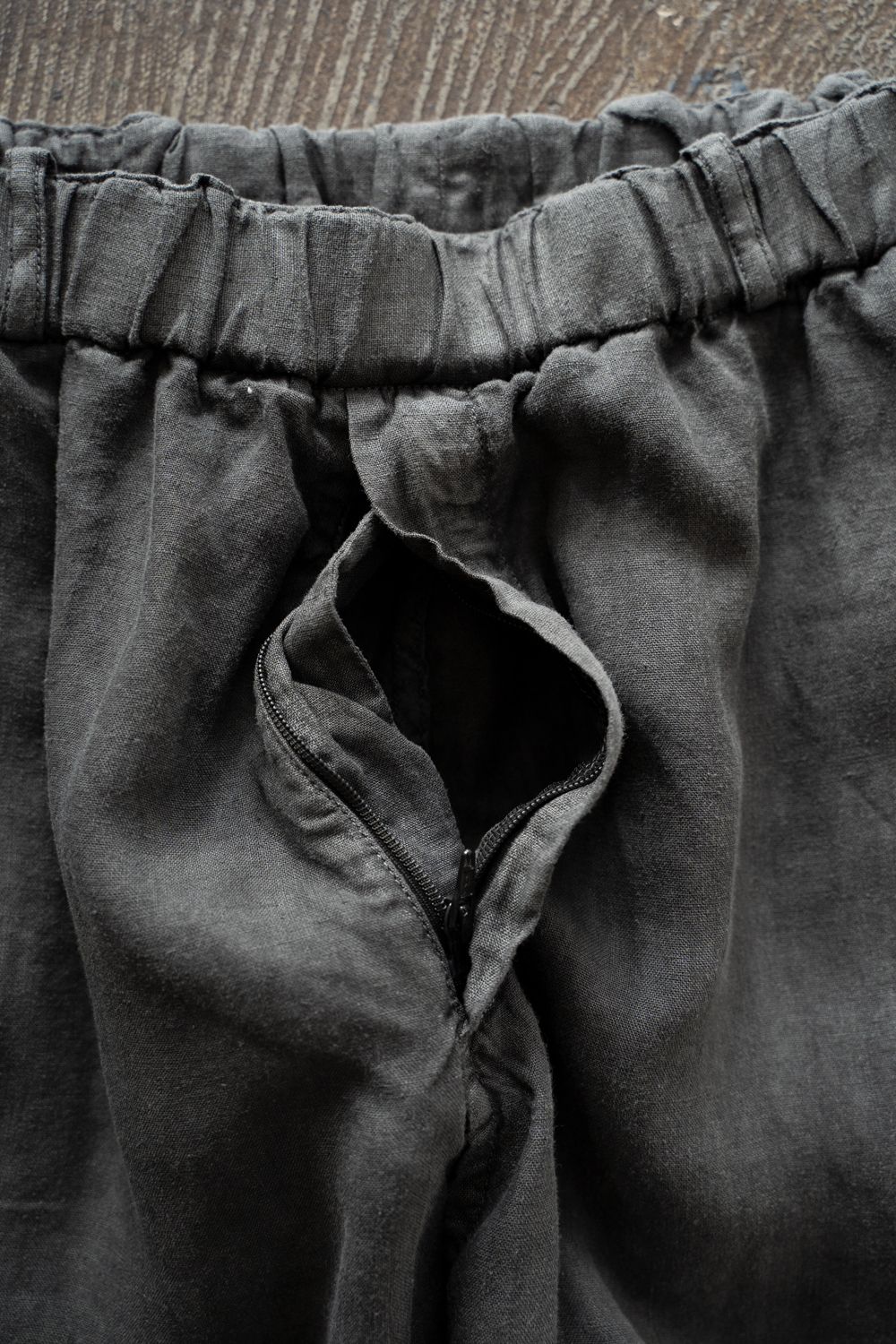 大麻ワイドパンツ(炭)