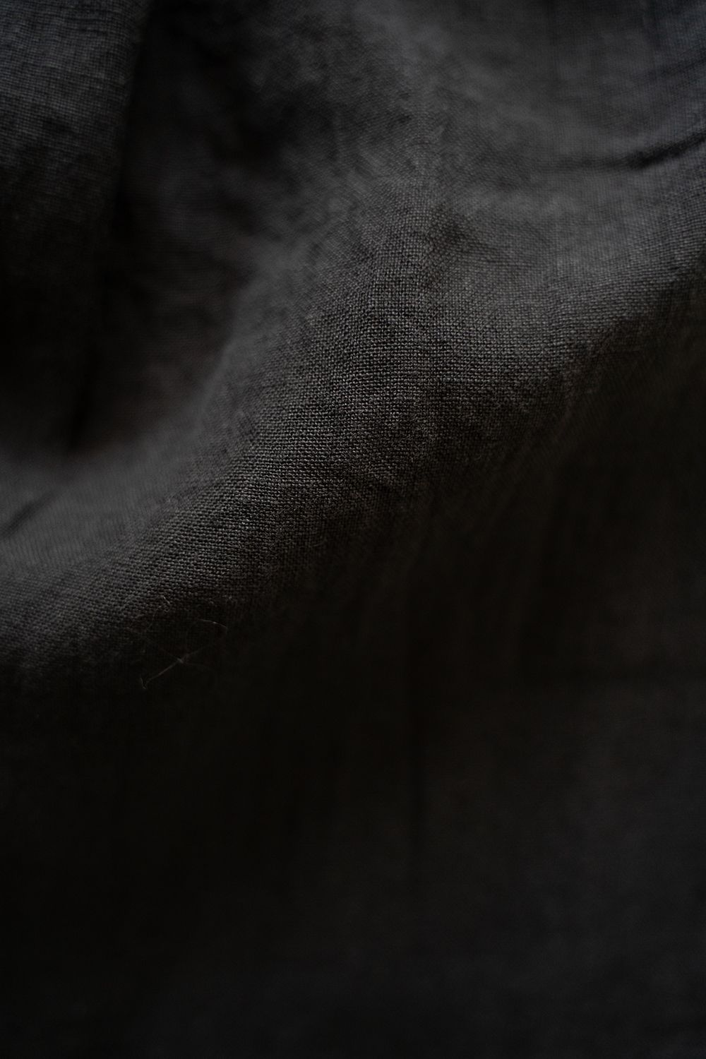 【ラスト1点】【25SS】リネンオックス2タックワイドイージーパンツ(BLACK)