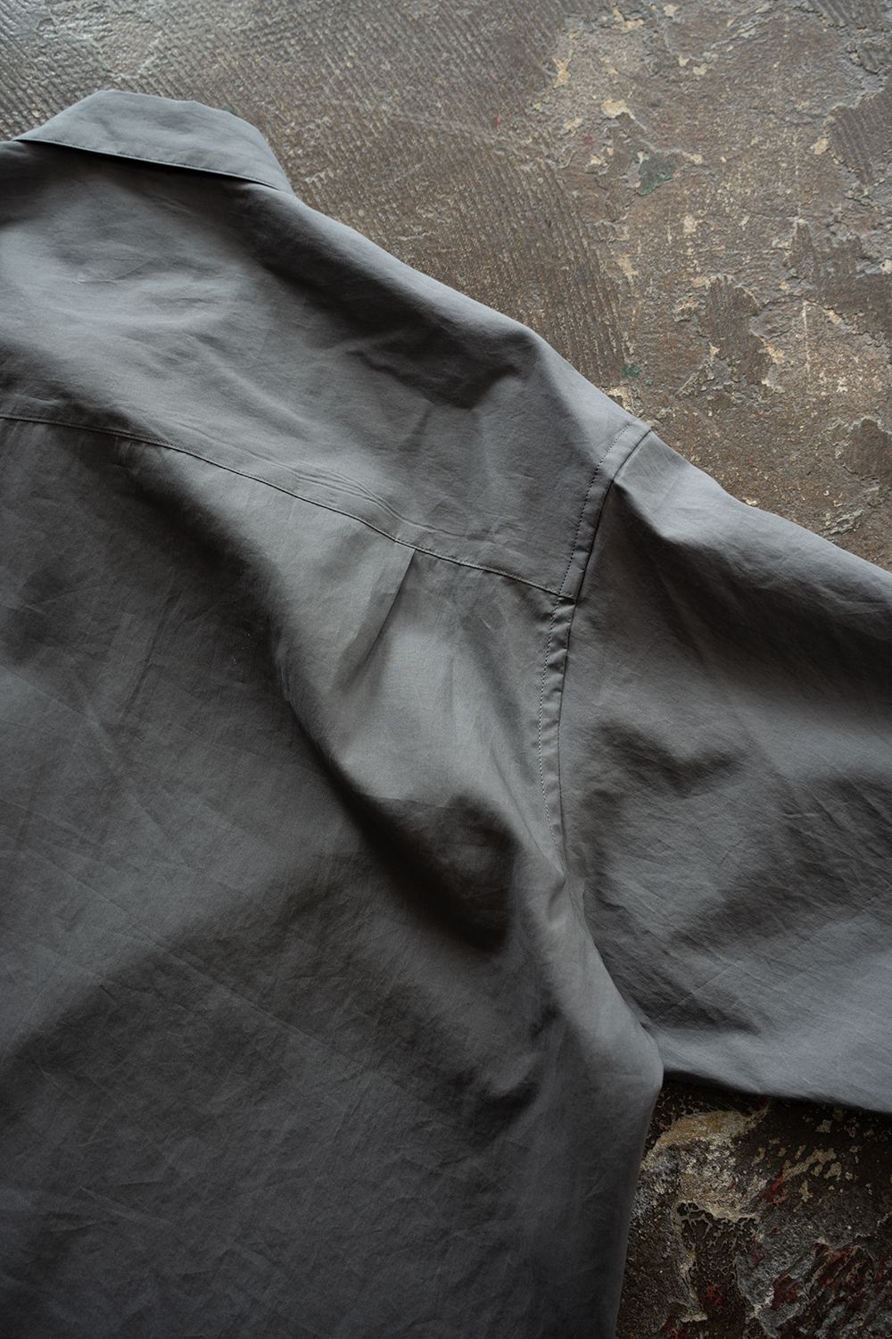 【26SS】コットンブロード半袖シャツ(GREY)