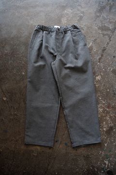 【26SS】ポリエステル×コットンタックイージーパンツ(GREY)