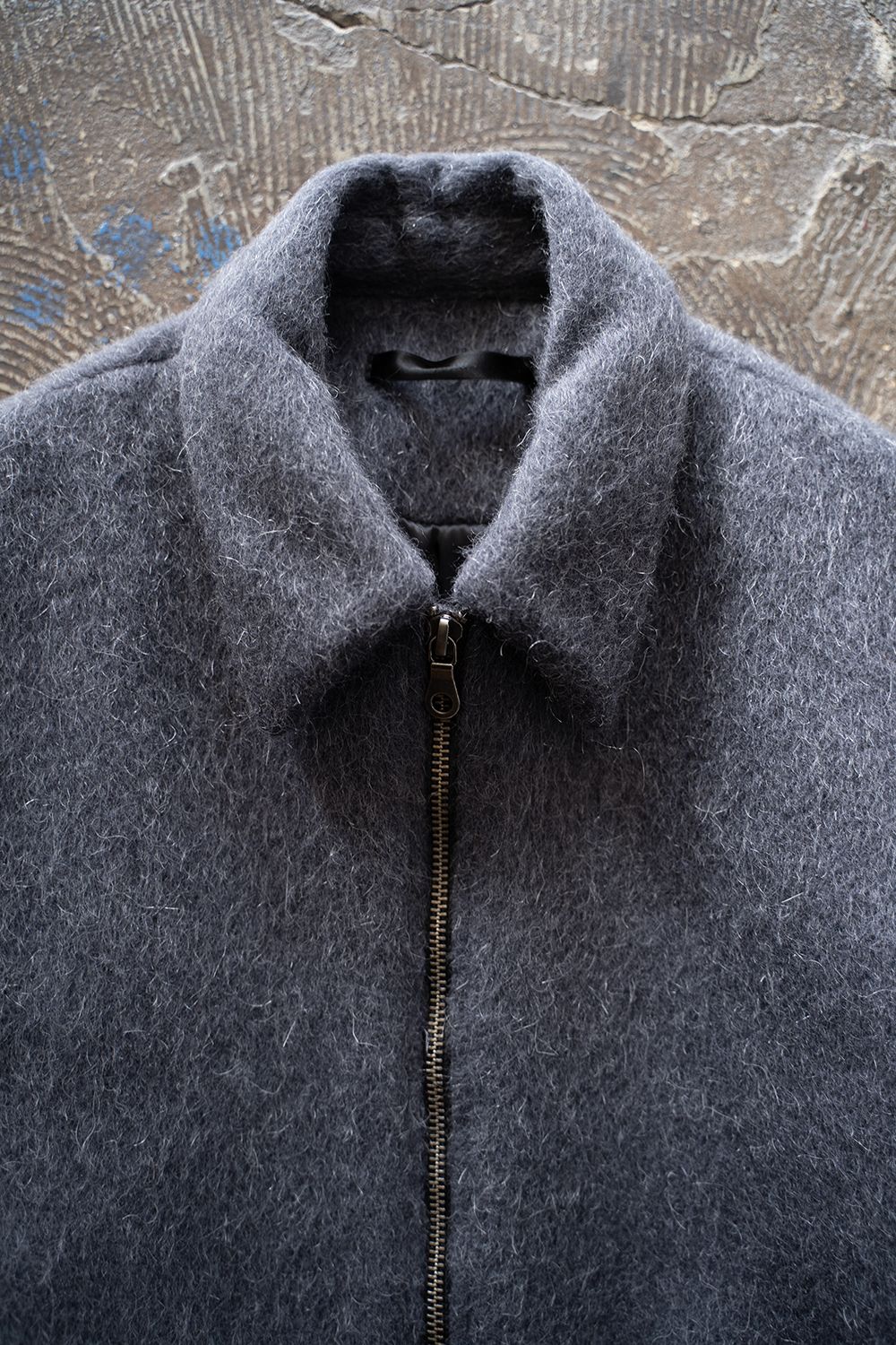 【25AW】Mohair Shaggy Zip Jacket/モヘアシャギージップジャケット(CHARCOAL)