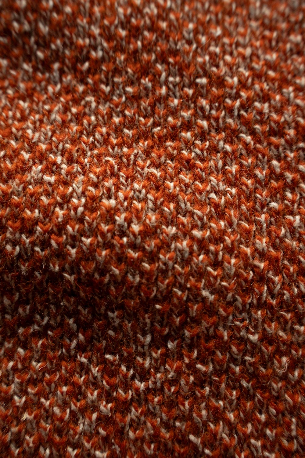【26AW】ラムウール×ローシルクメランジニット(MELANGE ORANGE)