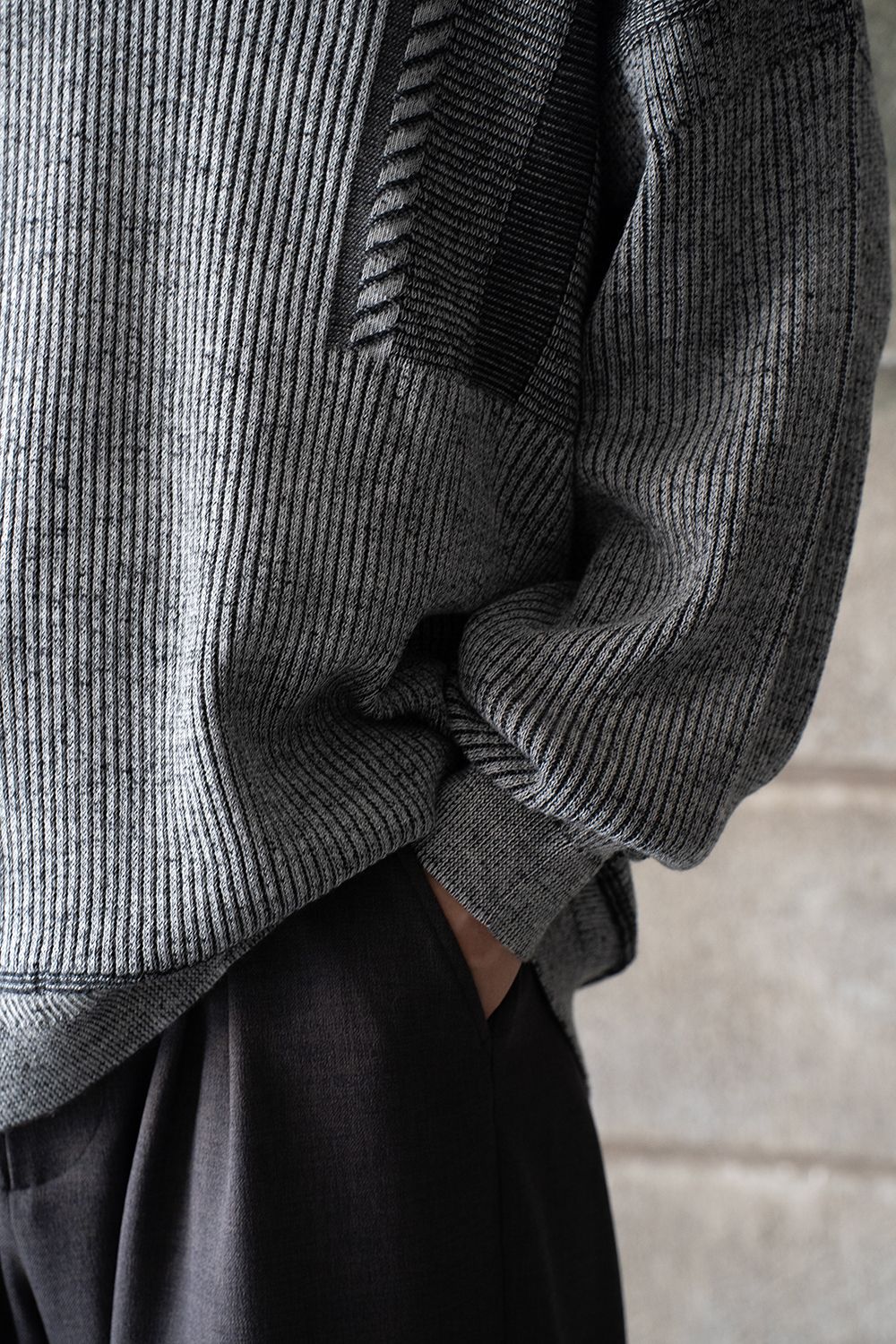 【25AW】Setsuen Skipper Knit(MIX GRAY)