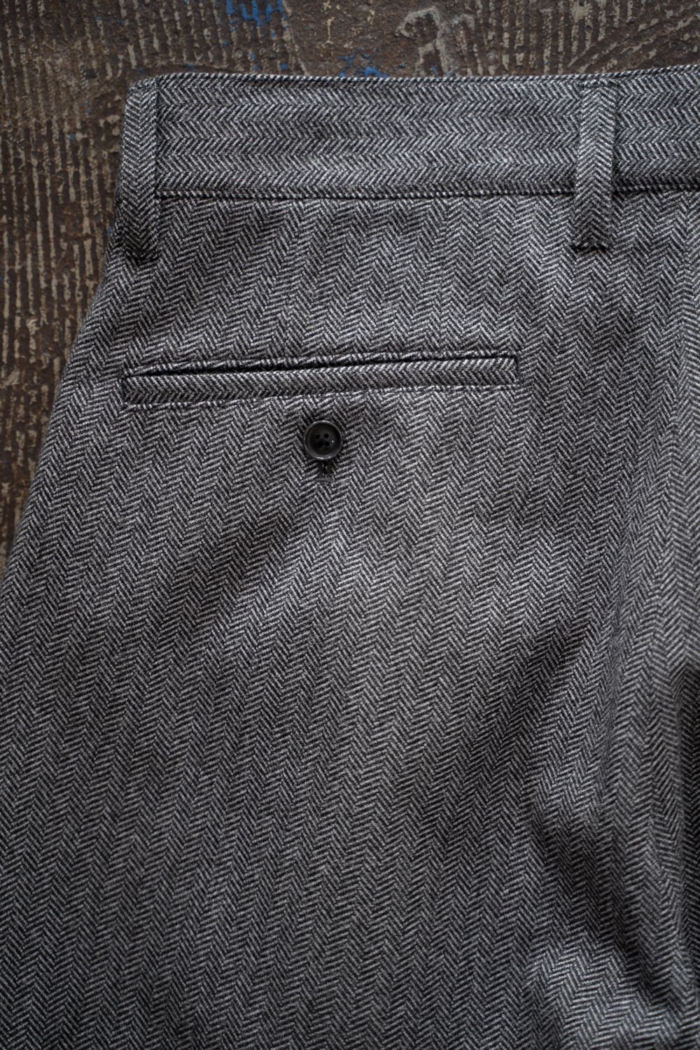 【26AW】2-Tack Herringbone Wide Slacks/2タックワイドスラックス(GRAY)