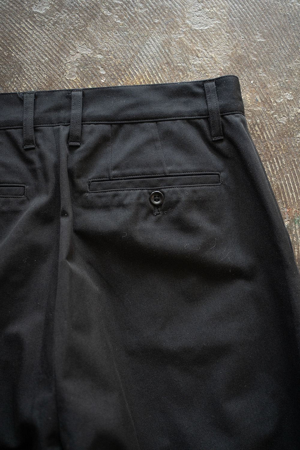 【ラスト1点】【24AW】1-Tack Baggy Trousers/1タックバギートラウザーズ(BLACK)