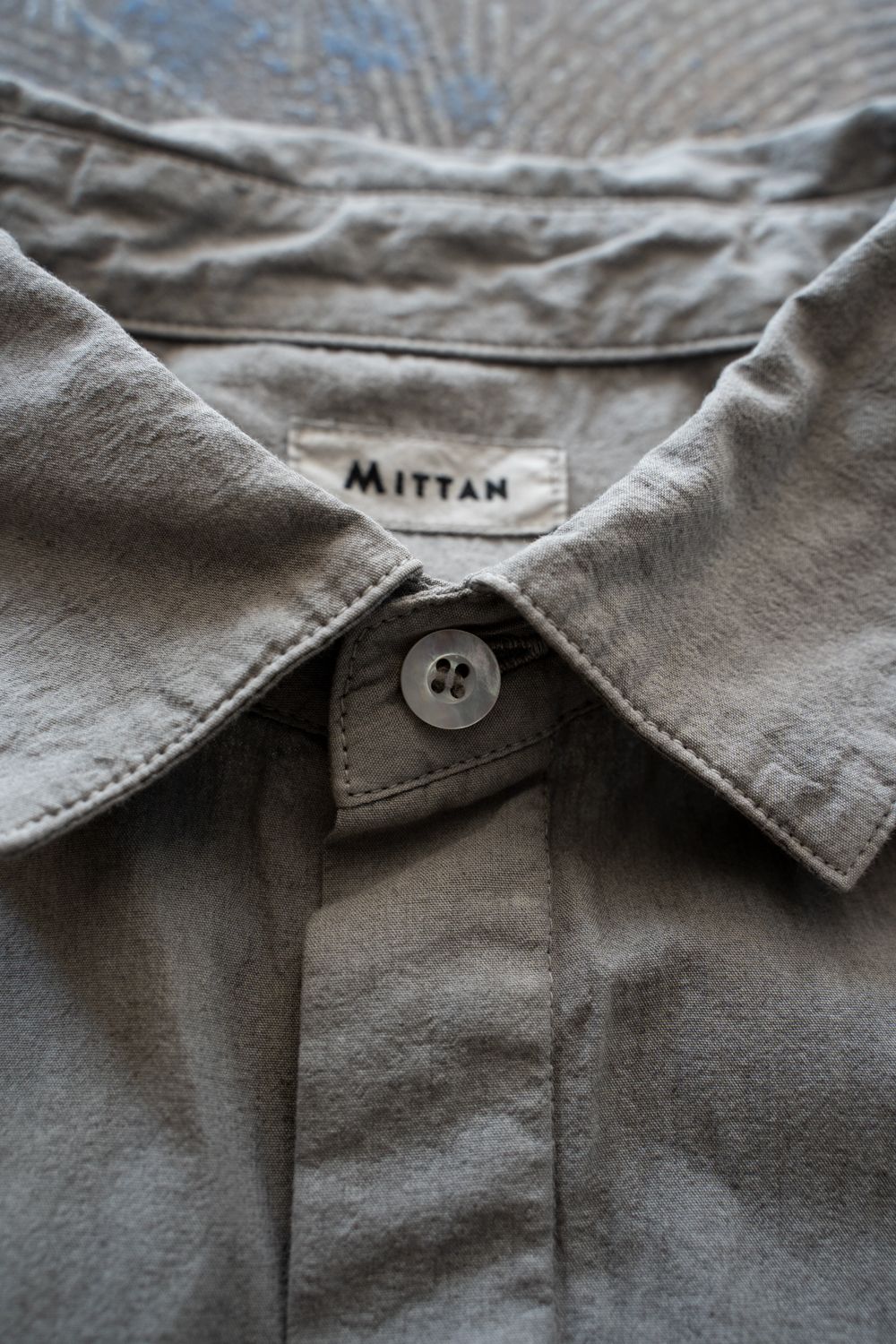 強撚OCブロードシャツ(松煙)