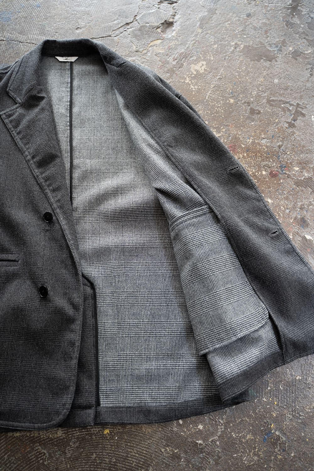 【25AW】 Glen Check Jacket/グレンチェックジャケット(GRAY)