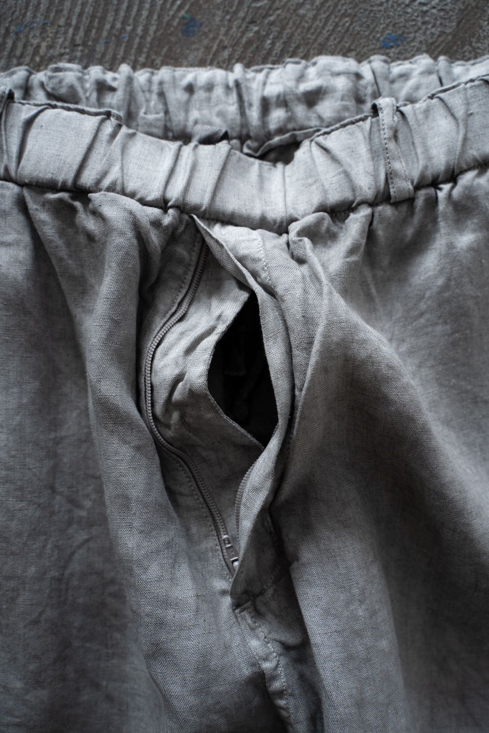 大麻ワイドパンツ(松煙)