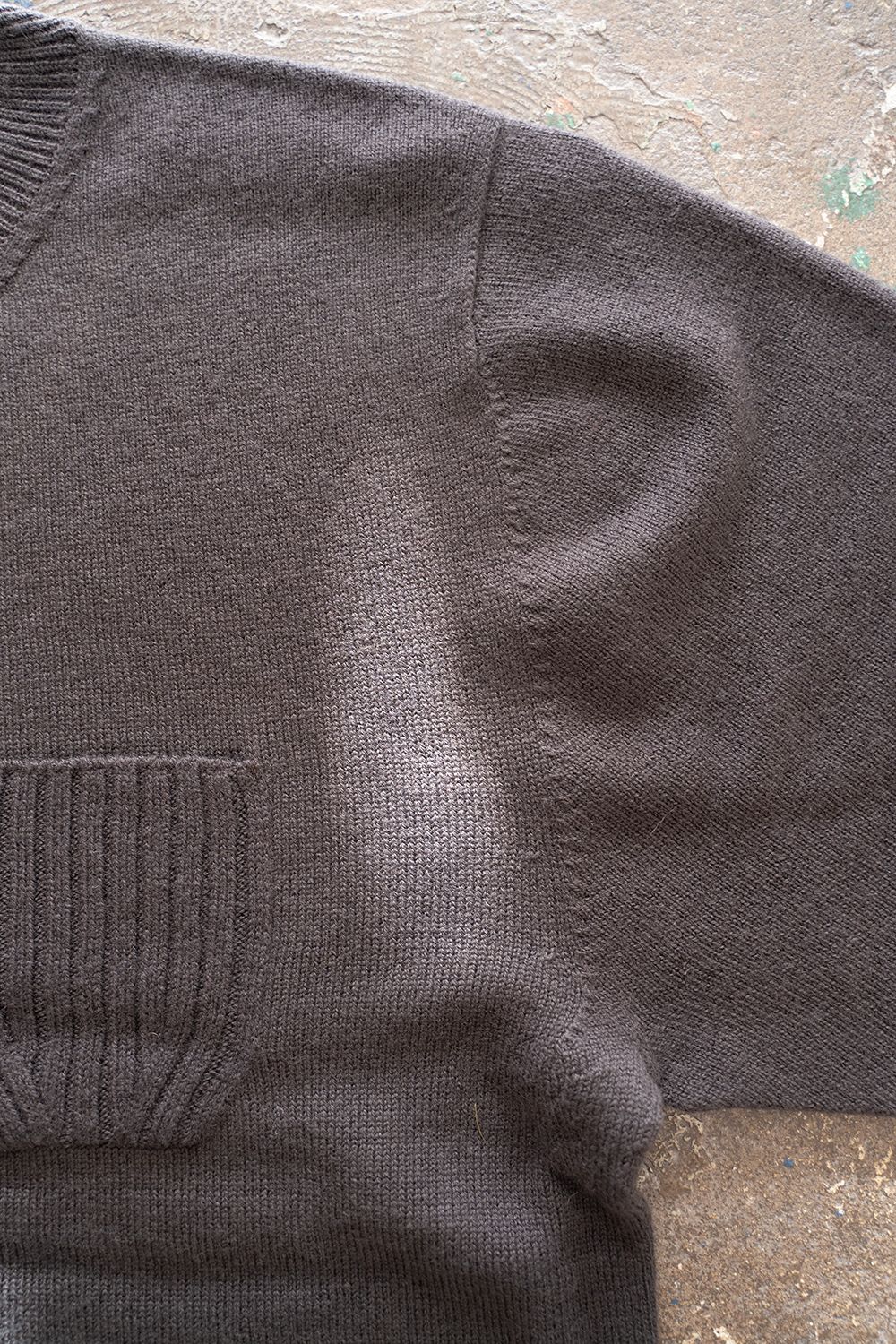 【ラスト1点】【22AW】カシミア混ホールガーメントニット(BROWN)