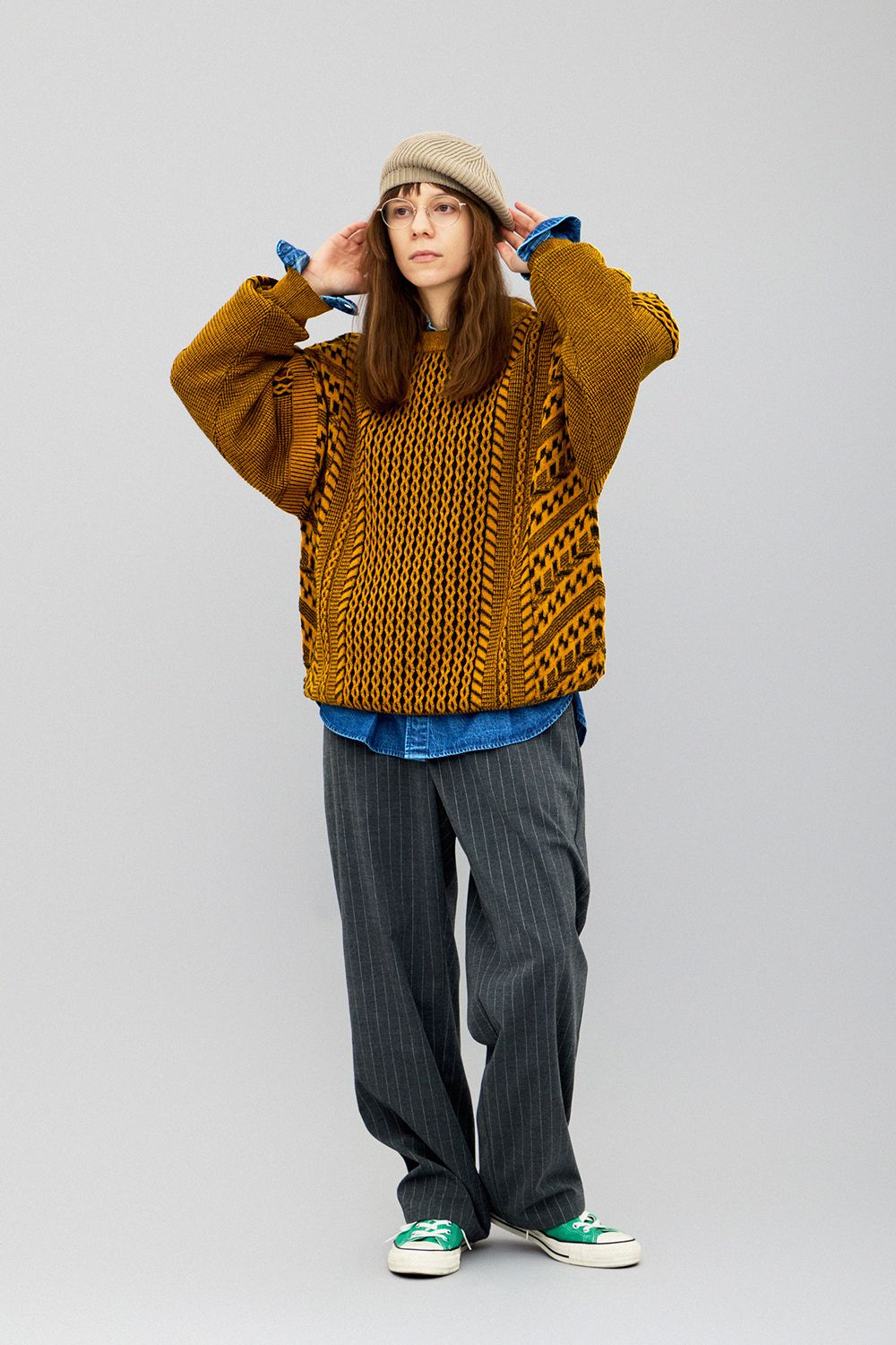 【ラスト1点】【25AW】Fubuki Knit(MUSTARD)