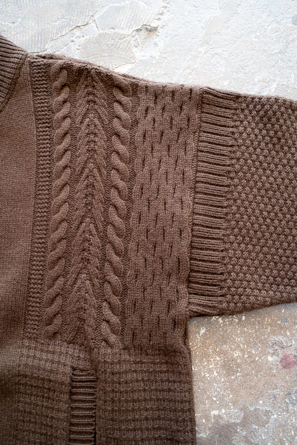 YASHIKI - 【ラスト1点】【21AW】Akane Knit Blouson(BROWN) | Salty