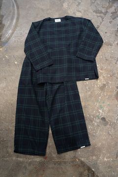 【ラスト1点】"calm"pajama /パジャマ(セットアップ)【ユニセックス】(GREEN×NAVY)