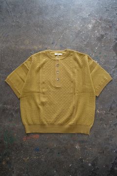 【ラスト1点】Harukaze Henley Knit(CITRON YELLOW)